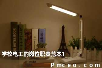 学校电工的岗位职责范本1