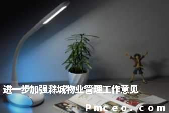 进一步加强滁城物业管理工作意见